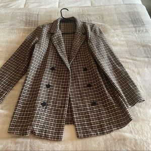 Houndstooth Brown Blazer